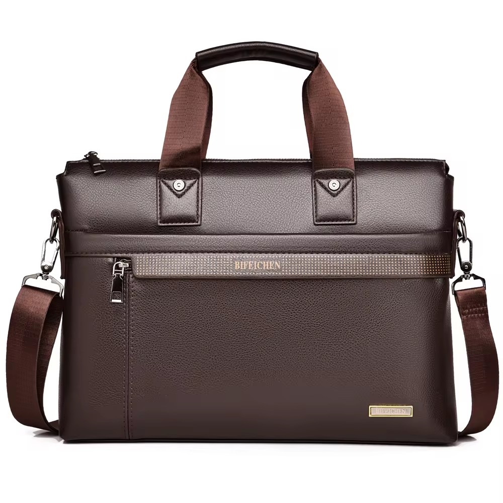 2026 New Men Briefcase High Qu - Leather Work Laptop Bag 评论和价格