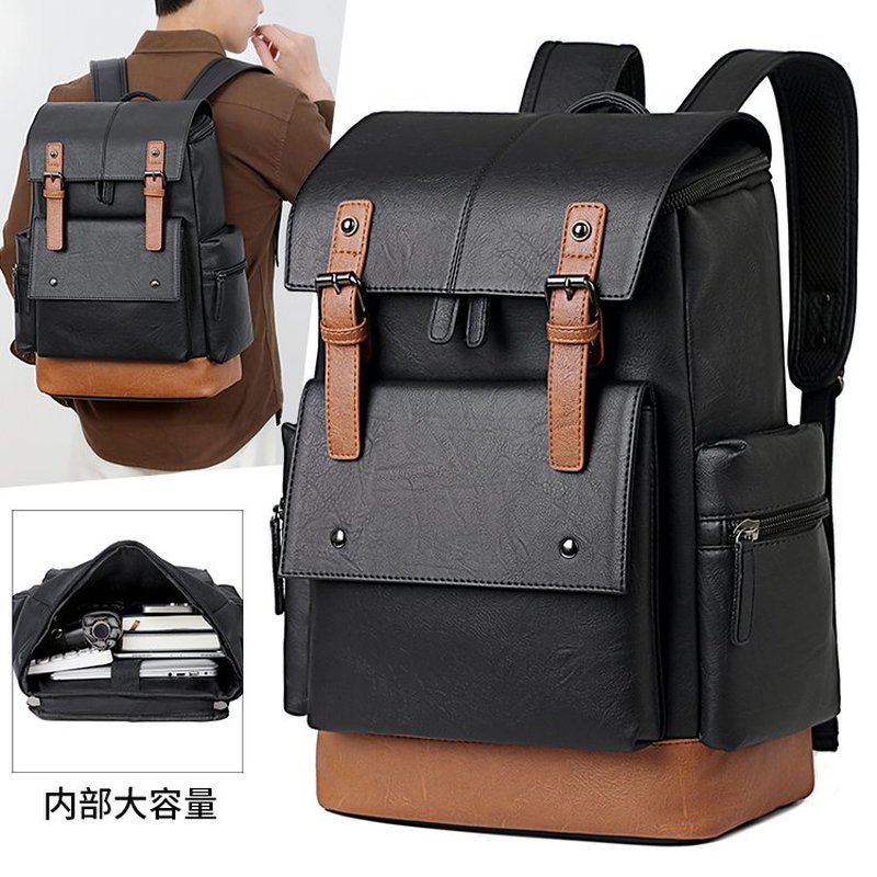 New Vintage Men's Leather Back - Leather Work Laptop Bag 评论和价格