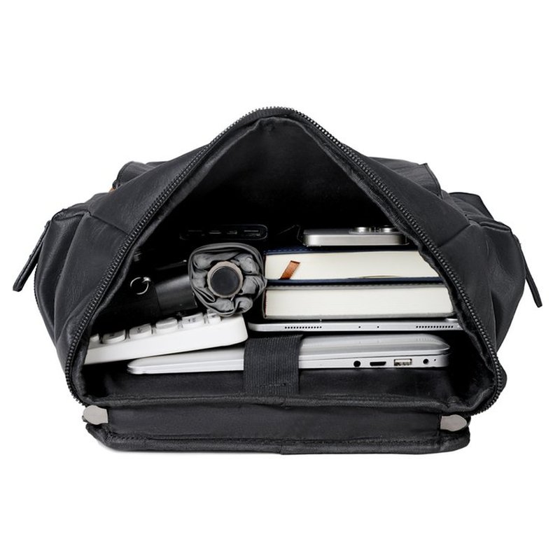 New Vintage Men's Leather Back - Leather Work Laptop Bag 评论和价格