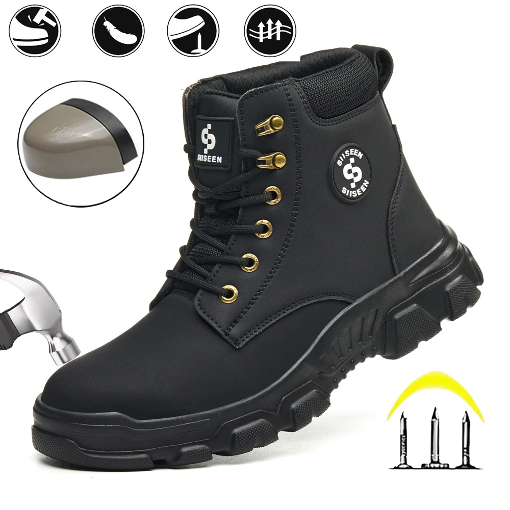 Men's Safety Shoes Anti-impact - Leather Work Factory 评论和价格