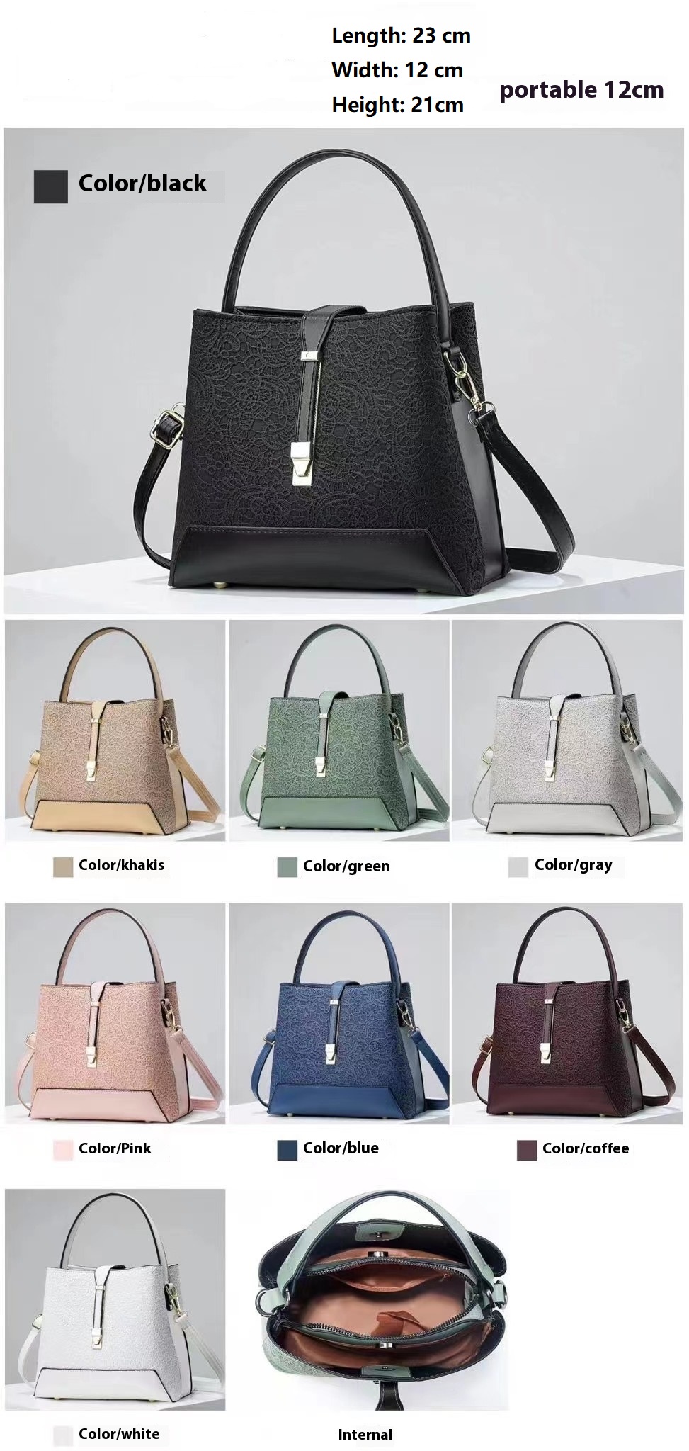 New Luxury Tote Bag Leather Cl - Leatherwork Bag 评论和价格