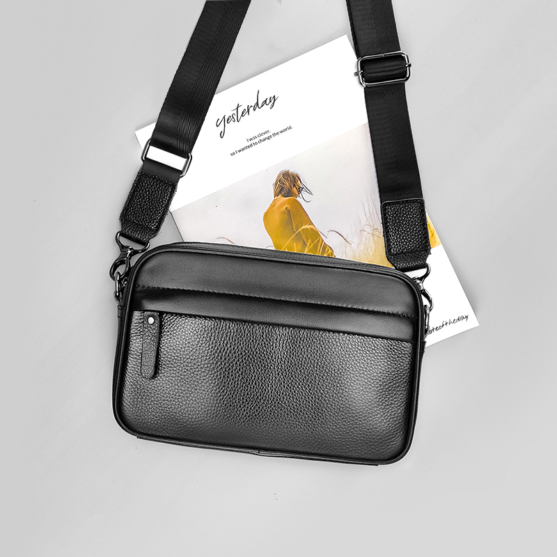Men's Genuine Leather Shoulder - Leatherwork Bag 评论和价格
