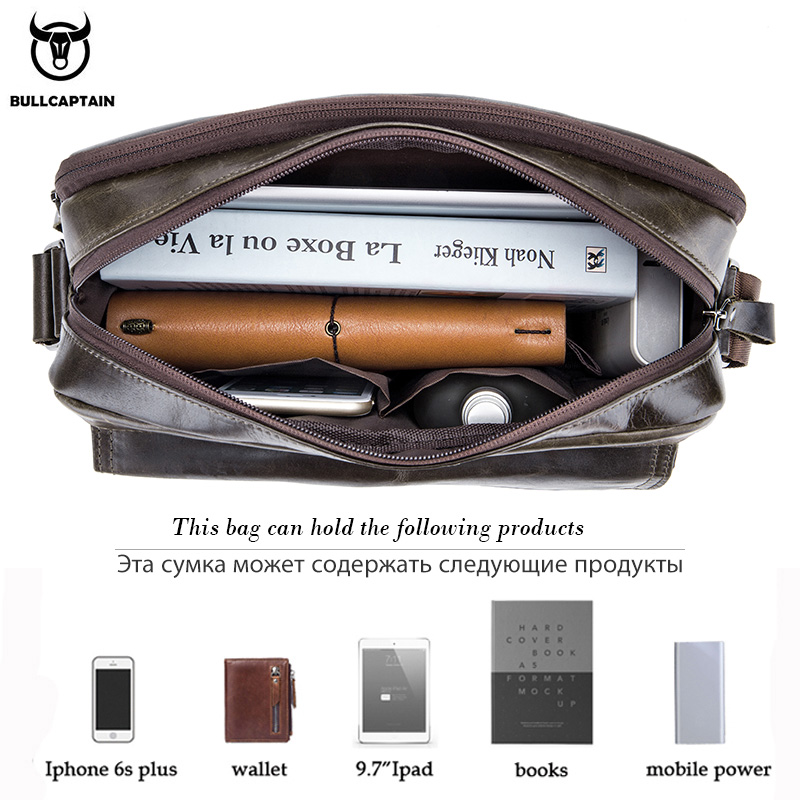 BULLCAPTAIN Genuine Leather Me - Leather Work Laptop Bag 评论和价格