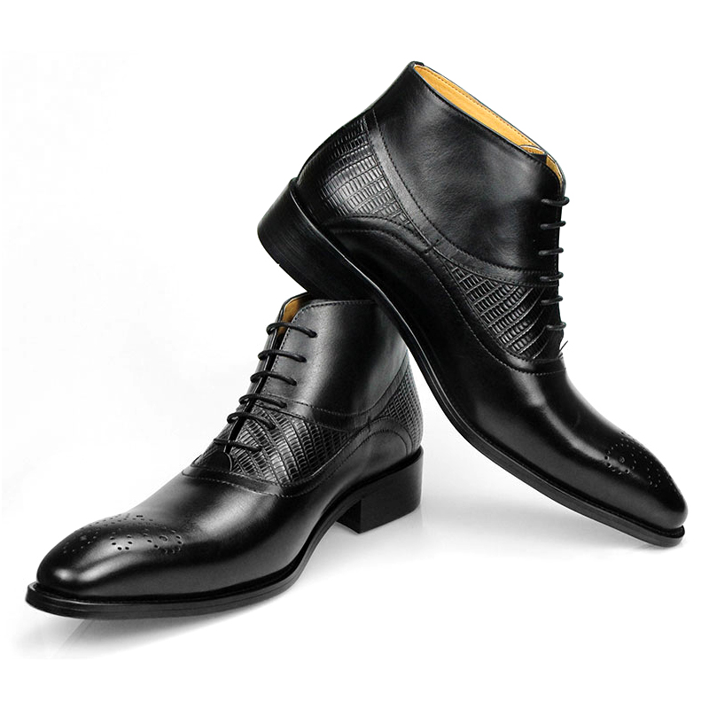 Genuine Leather Shoes Men's Bo - Leather Work Factory 评论和价格