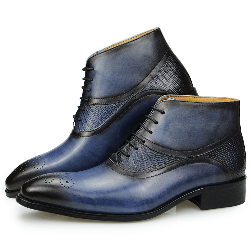 Genuine Leather Shoes Men's Bo - Leather Work Factory 评论和价格