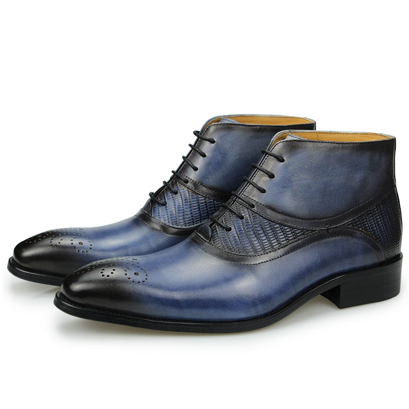 Genuine Leather Shoes Men's Bo - Leather Work Factory 评论和价格