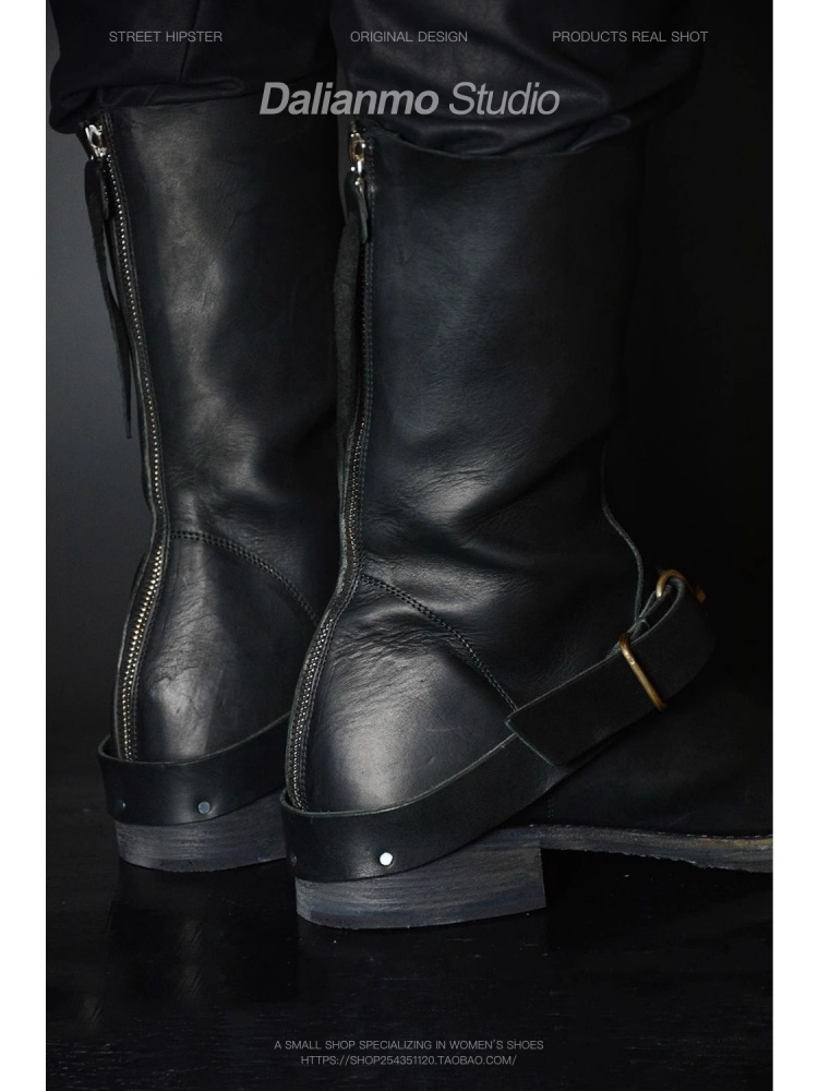 Black Cool Short Boots for Men - Leather Work Youtube 评论和价格