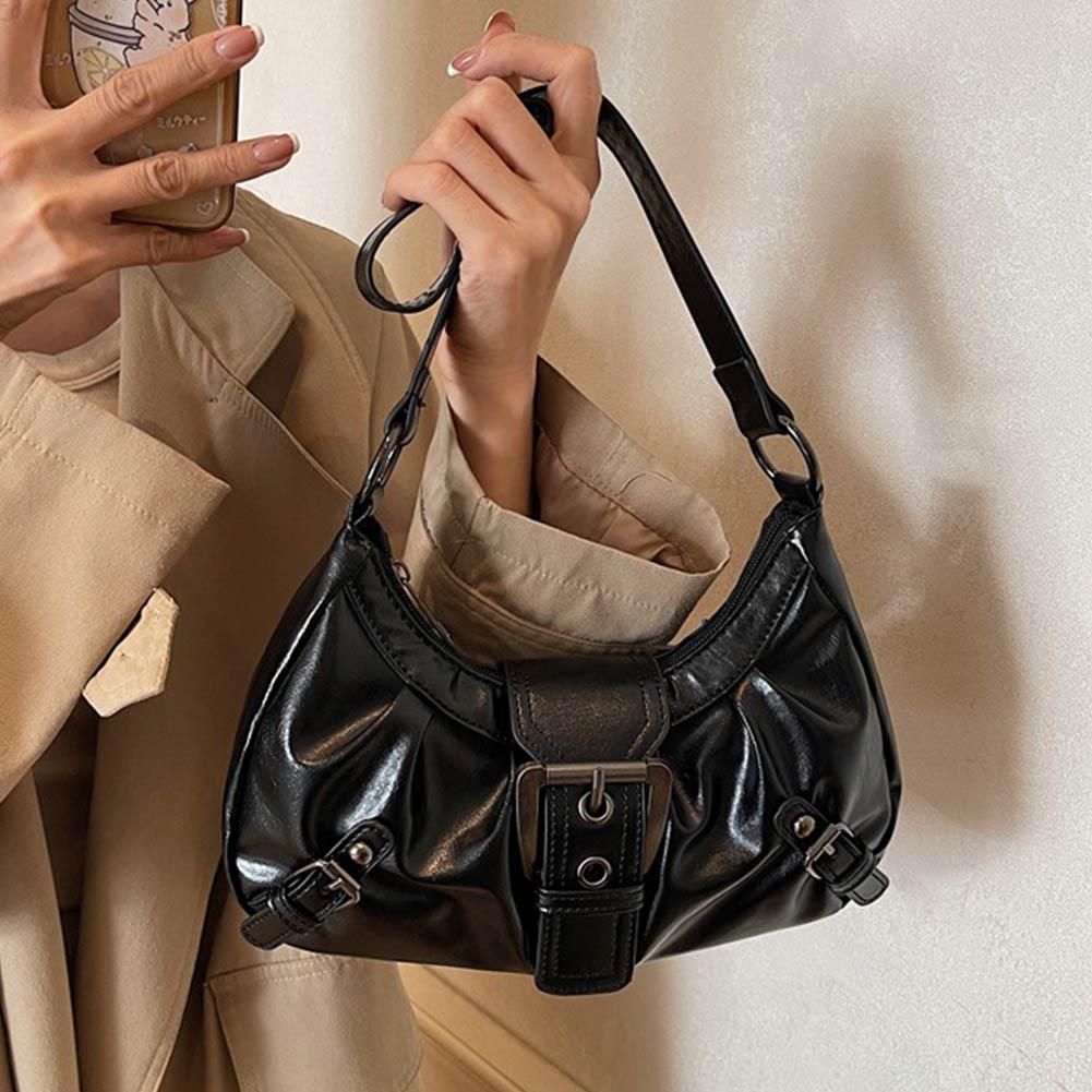 Y2K Retro Pleated Hobo Shoulde - Leatherwork Workshop 评论和价格