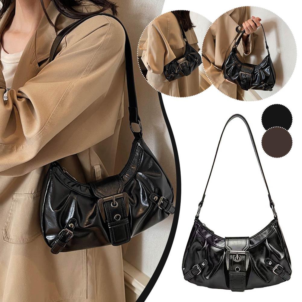 Y2K Retro Pleated Hobo Shoulde - Leatherwork Workshop 评论和价格