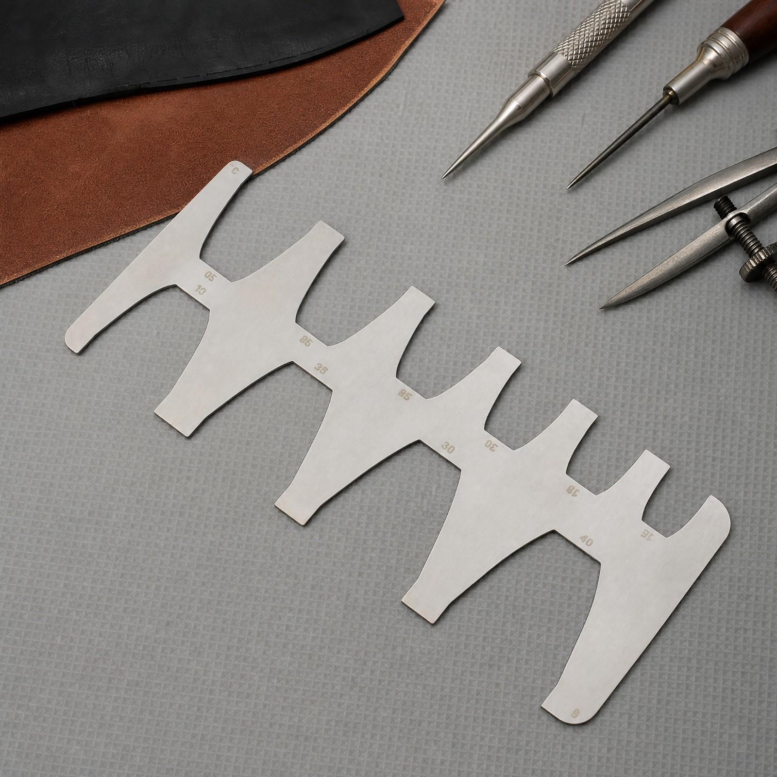 Belt-End Template Ruler 1.2 Mm - Leatherwork Ruler 评论和价格