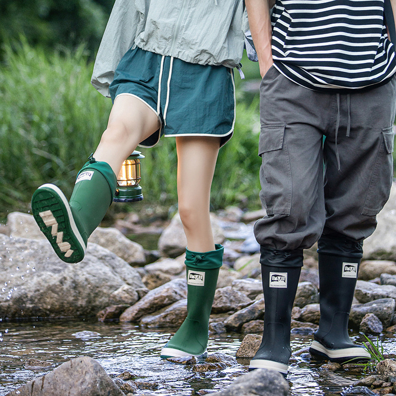 Outdoor Cycling Rain Boots Fas - Leather Work Youtube 评论和价格