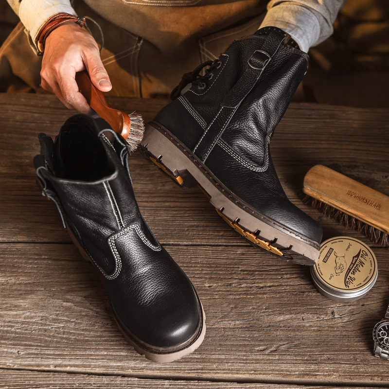Top Layer Cowhide Men's and Wo - Leather Work Youtube 评论和价格