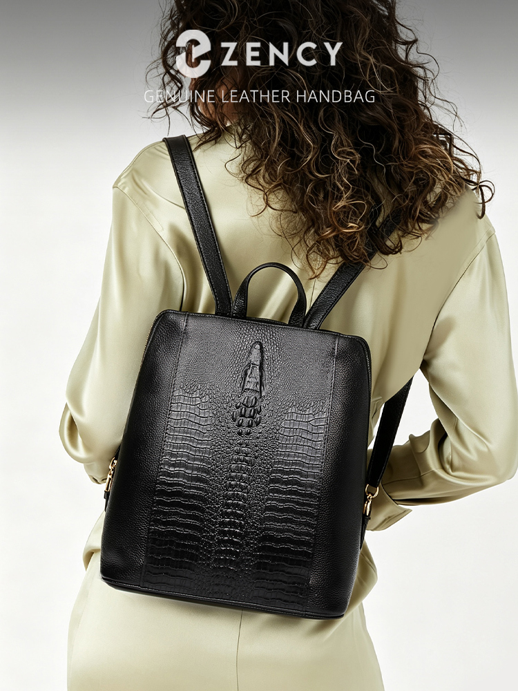 Zency Women's Crocodile Leathe - Leather Work Laptop Bag 评论和价格