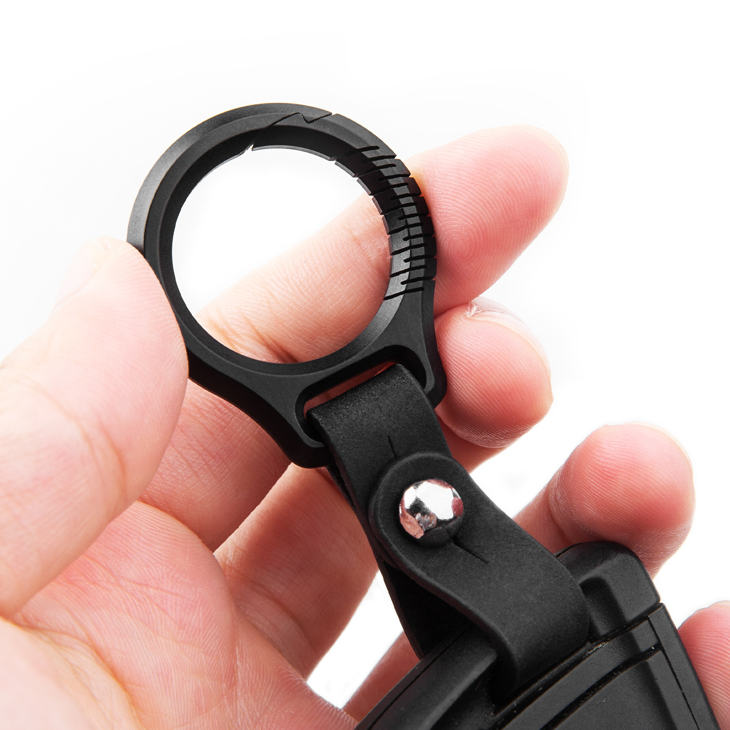 Black Titanium Key Chain Luxur - Leatherwork Ruler 评论和价格